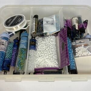 Huge Lot of Jewelry Making Supplies Beads Galore